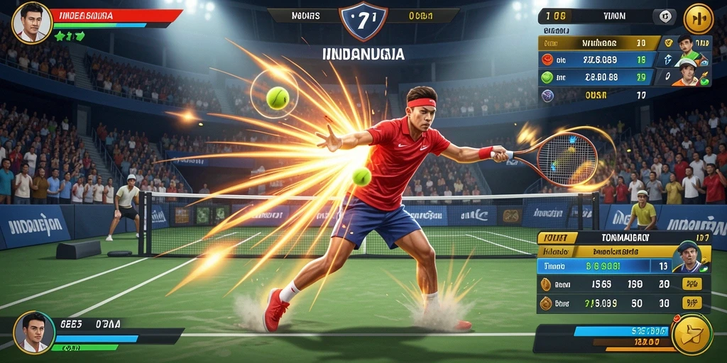 Screenshot menunjukkan salah satu level yang menantang.