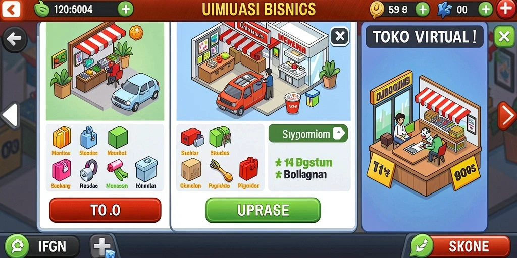 Tangkapan layar 3 memperlihatkan karakter unik dan desain menarik.