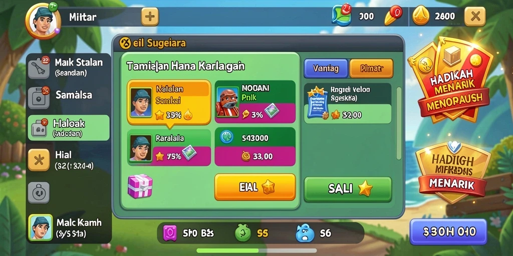 Fitur multiplayer untuk bersaing dengan pemain lain.