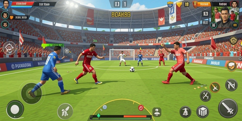 Screenshot memperlihatkan mode multiplayer yang seru.