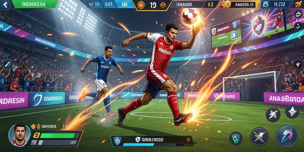 Aksi seru saat melawan monster yang menantang.