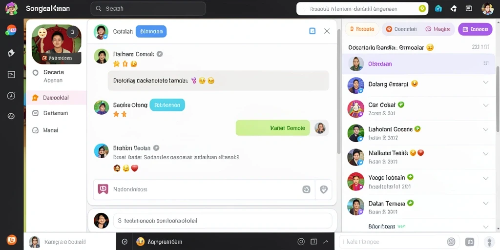 Karakter dengan desain unik dan penuh warna dalam game.